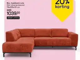 Leen Bakker Hoekbank Lola aanbieding