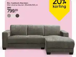 Leen Bakker Hoekbank Aberdeen aanbieding