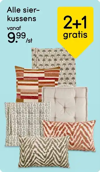 Leen Bakker Alle Sierkussens aanbieding