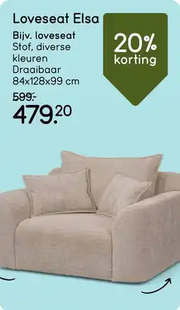 Leen Bakker Loveseat Elsa aanbieding