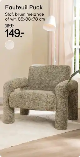 Leen Bakker Fauteuil Puck aanbieding