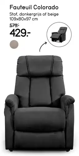 Leen Bakker Fauteuil Colorado aanbieding