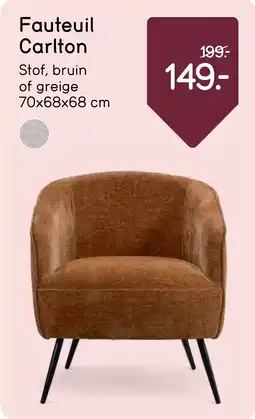 Leen Bakker Fauteuil Carlton aanbieding