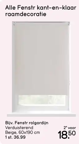 Leen Bakker Fenstr Rolgordijn aanbieding