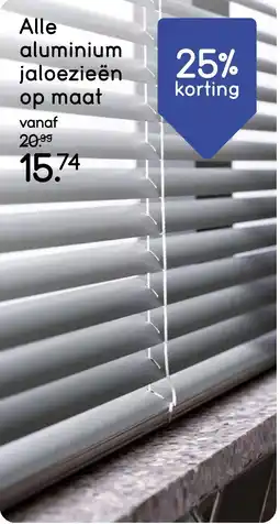 Leen Bakker Alle aluminium jaloezieën op maat aanbieding