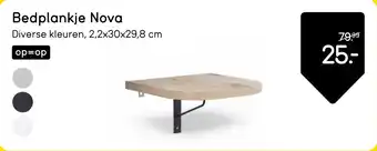 Leen Bakker Bedplankje Nova aanbieding