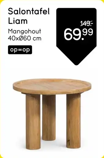 Leen Bakker Salontafel Liam aanbieding