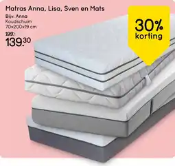 Leen Bakker Matras Anna, Lisa, Sven en Mats aanbieding