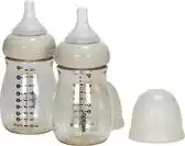 Bol.com We-Too Standaardfles PPSU - 260 ml - Oatmeal - 2-pack aanbieding