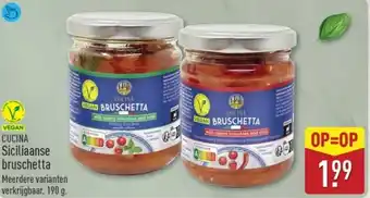 ALDI Cucina Siciliaanse Bruschetta aanbieding