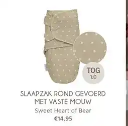 Babypark SLAAPZAK ROND GEVOERD MET VASTE MOUW aanbieding