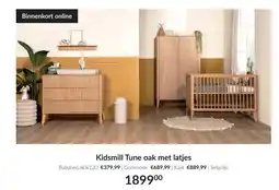 Babypark Kidsmill Tune oak met latjes aanbieding
