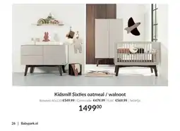Babypark Kidsmill Sixties oatmeal / walnoot aanbieding