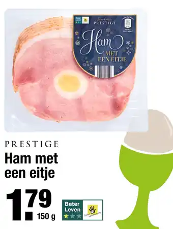 ALDI Ham met een eitje 150g aanbieding