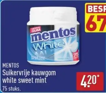 Mentos Suikervrije Kauwgom White Sweet Mint