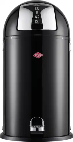 Bol.com WESCO Kickboy Prullenbak | Pedaalemmer | 40 Liter | Metaal - Zwart | Afvalbak - Made in Germany aanbieding