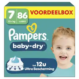 Etos Pampers Baby Dry Voordeelbox Luiers Maat 7 15+ KG 86 stuks aanbieding