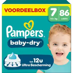 Etos Pampers Baby Dry Voordeelbox Luiers Maat 7 15+ KG 86 stuks aanbieding