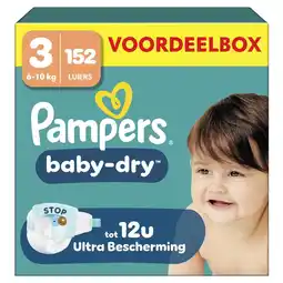 Etos Pampers Baby Dry Voordeelbox Luiers Maat 3 6-10 KG 152 stuks aanbieding