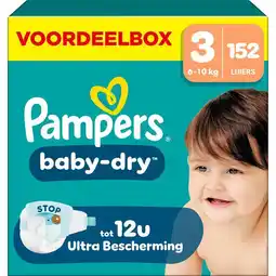 Etos Pampers Baby Dry Voordeelbox Luiers Maat 3 6-10 KG 152 stuks aanbieding