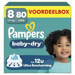 Etos Pampers Baby Dry Voordeelbox Luiers Maat 8 17+ KG 80 stuks aanbieding