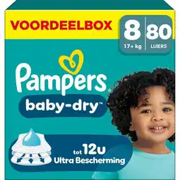 Etos Pampers Baby Dry Voordeelbox Luiers Maat 8 17+ KG 80 stuks aanbieding