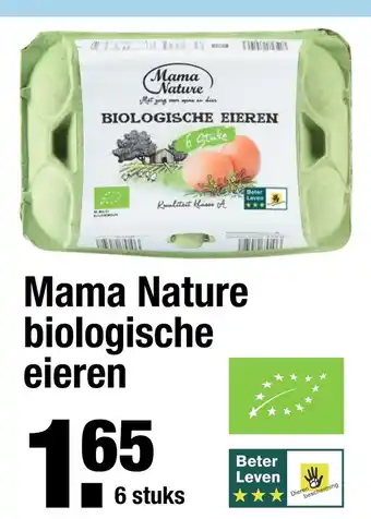 ALDI Mama Nature biologische eieren aanbieding