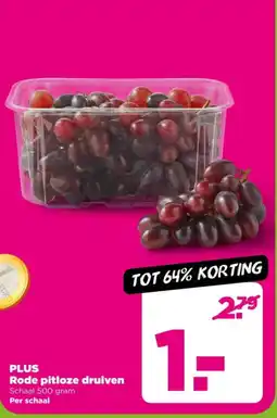 PLUS Rode pitloze druiven aanbieding