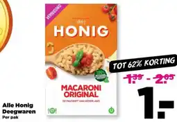 PLUS Alle Honig Deegwaren aanbieding