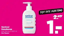 PLUS Sanicur Handzeep aanbieding