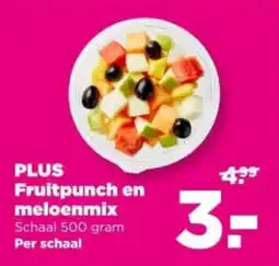 PLUS Plus fruitpunch en meloenmix aanbieding