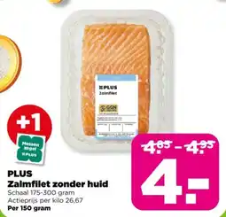 PLUS Plus zalmfilet zonder huid aanbieding