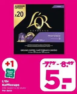 PLUS L'Or Koffiecups aanbieding