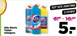 PLUS Alle Glorix Toilet- reinigers aanbieding