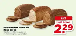 PLUS Korenlanders van PLUS Rond brood aanbieding