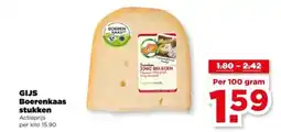 PLUS Gijs Boerenkaas stukken aanbieding