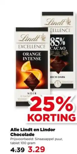 PLUS Alle Lindt en Lindor Chocolade aanbieding