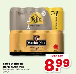 PLUS Leffe Blond en Hertog Jan Pils aanbieding