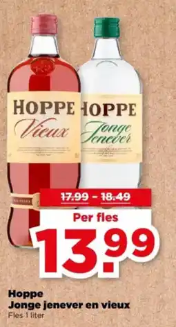 PLUS Hoppe Jonge jenever en vieux aanbieding