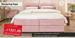 Woonsquare Boxspring Saga aanbieding