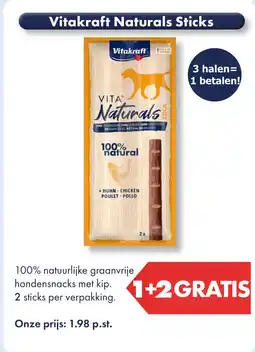 Huisdier Voordeelshop Vitakraft Naturals Sticks aanbieding