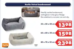 Huisdier Voordeelshop Karlie Velvet hondenmand aanbieding