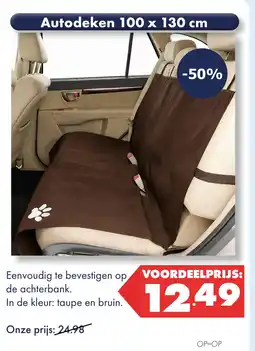Huisdier Voordeelshop Autodeken 100 x 130 cm aanbieding