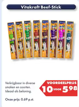 Huisdier Voordeelshop Vitakraft beef-stick aanbieding