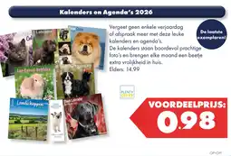Huisdier Voordeelshop Kalenders en Agenda's 2026 aanbieding