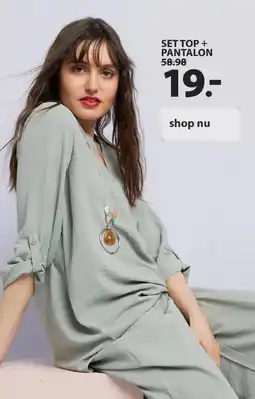 terStal SET TOP + PANTALON aanbieding