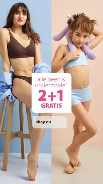 Alle been & ondermode* 2+1 GRATIS