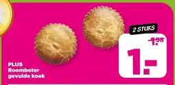 PLUS PLUS Roomboter gevulde koek aanbieding