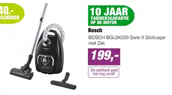 EP BOSCH BGL8X329 Serie 8 Stofzuiger met Zak aanbieding