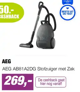 EP AEG AB81A2DG Stofzuiger met Zak aanbieding